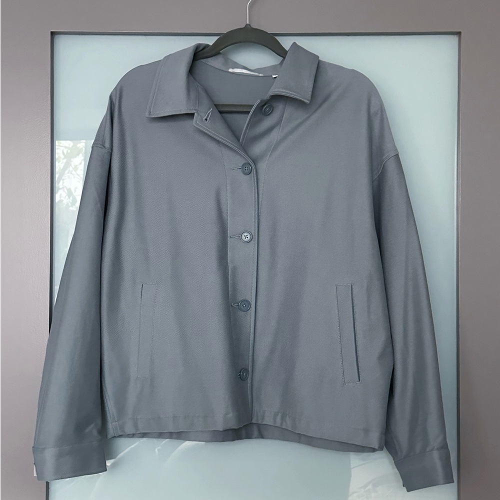 Uniqlo Blue Gray Bomber Jacket